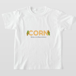 Kids Corn Raising Corn Allergy Awareness T-Shirt