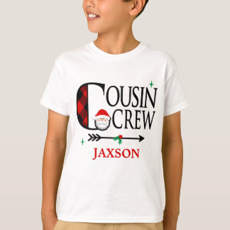Kids Cousin Christmas Shirt Cousin Crew Santa