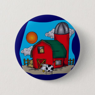 Kids Cow T Shirts and Gifts 2 Inch Round Button