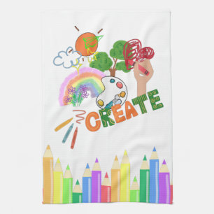 Kid's Create Art Kitchen Towel