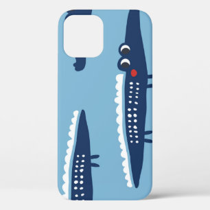Kids Crocodile Pattern: Summer Playfulness. iPhone 12 Case