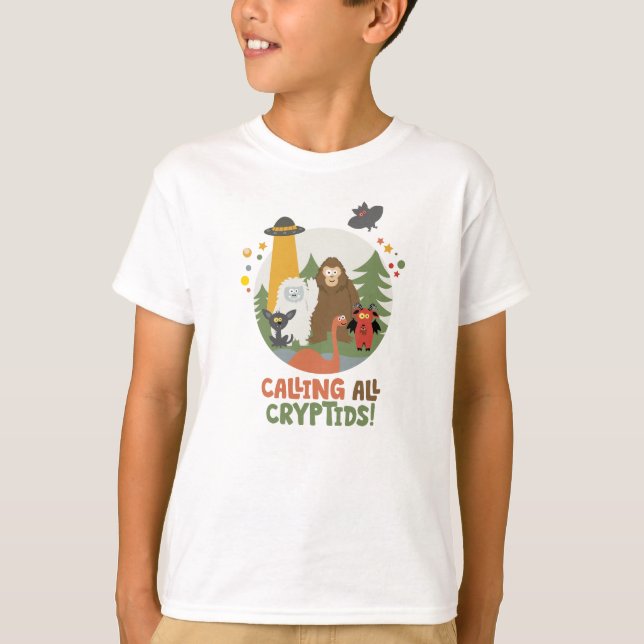 Kids Cryptid Club T-Shirt (Front)