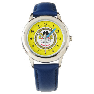 Kid's Custom Bowling (add name) Blue Numbered Watch