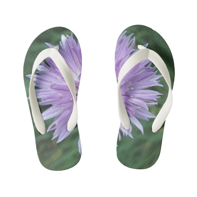 Kids Custom Flower Flip Flops (Footbed)
