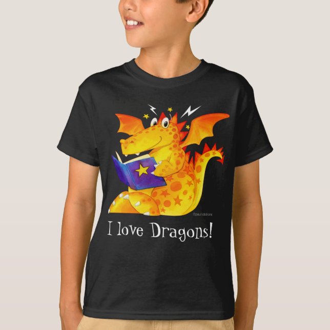 Kid's Custom Funny Halloween Dragon T-Shirt (Front)