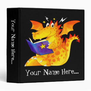 Kid's Custom Funny Magic Baby Dragon Binder