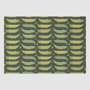 Kids Cute Alligators Crocodiles Talking Together Tissue Paper