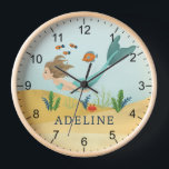 Kids Cute and Magical Ocean Mermaid Girls Clock<br><div class="desc">This cute and whimsical kids clock features an under the sea magical mermaid and blue tail. The clock can be personalized with your girls name,  the perfect gift for any mermaid enthusiast,  great decor for a kids room or baby girl nursery.</div>