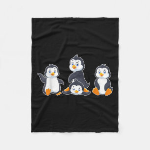 Kids Cute Animal Penguin Fleece Blanket