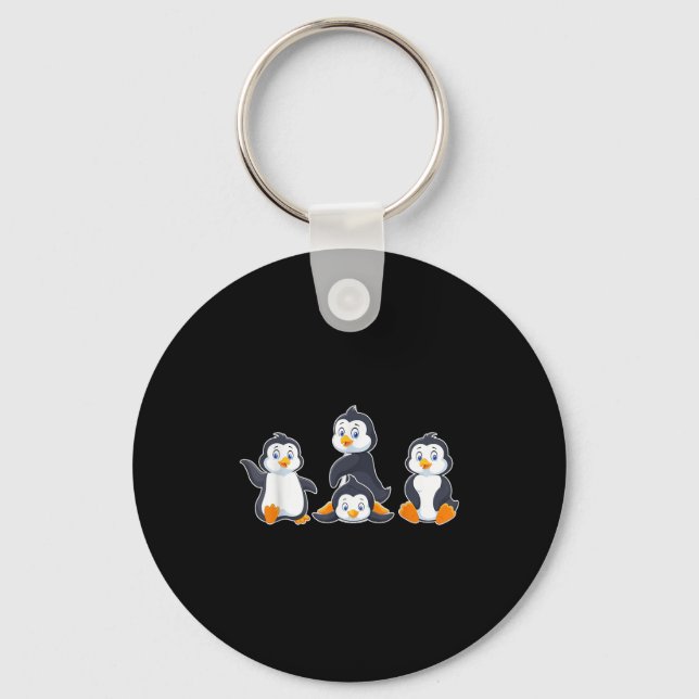Kids Cute Animal Penguin  Keychain (Front)