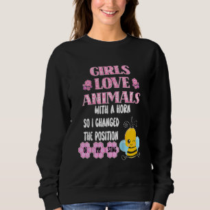Kids Cute Bee Idea for Girls Beekeeping Beekeeper Sweatshirt