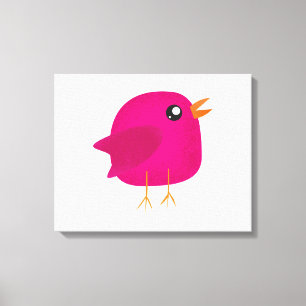 Kids cute bird  canvas print
