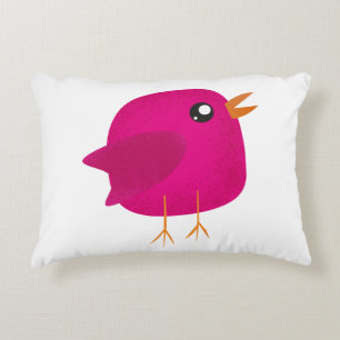 Kids cute birdy accent pillow