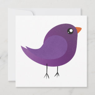 Kids cute birdy  advice card
