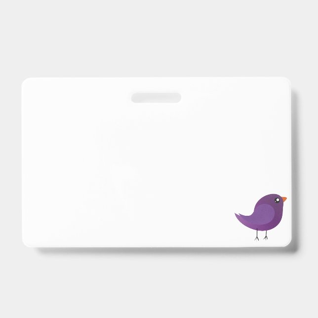 Kids cute birdy  badge (Front)