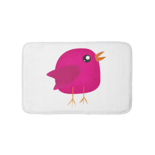 Kids cute birdy bath mat