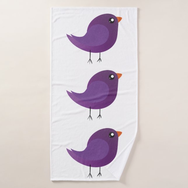 Kids cute birdy   bath towel (Bath Towel)