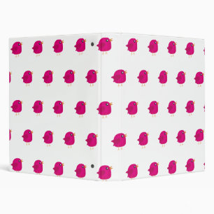 Kids cute birdy binder