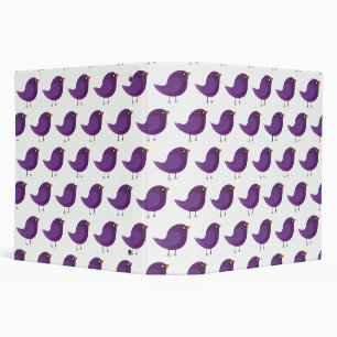 Kids cute birdy binder