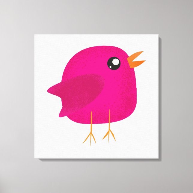 Kids cute birdy   canvas print (Front)