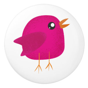 Kids cute birdy   ceramic knob