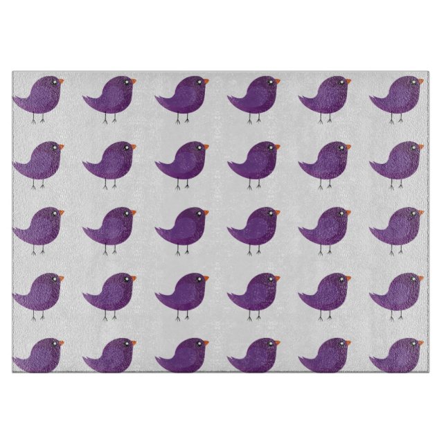 Kids cute birdy  cutting board (Front)