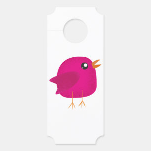 Kids cute birdy door hanger