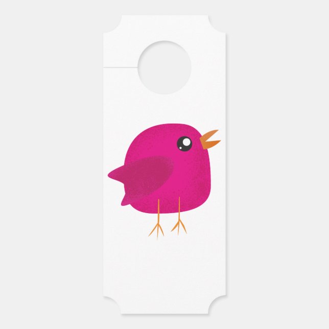 Kids cute birdy     door hanger (Front)