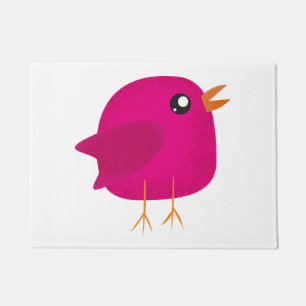 Kids cute birdy doormat