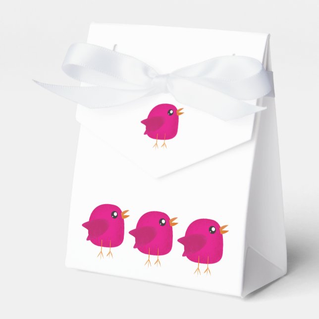 Kids cute birdy  favor box (Front Side)
