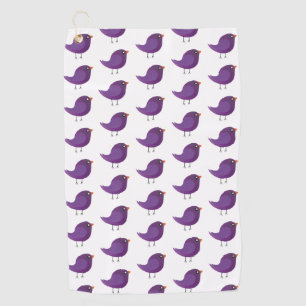 Kids cute birdy  golf towel