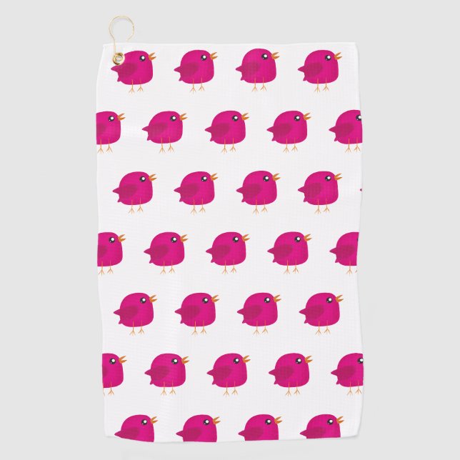 Kids cute birdy    golf towel (Front)