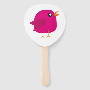 Kids cute birdy hand fan