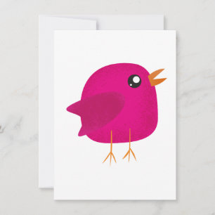 Kids cute birdy    holiday card