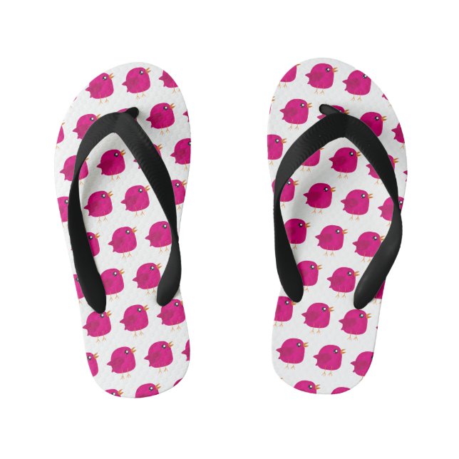 Kids cute birdy   kid's flip flops (Footbed)