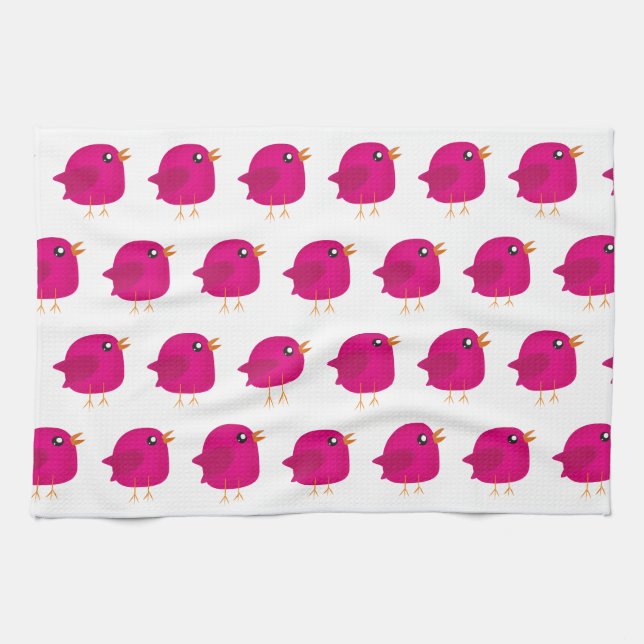 Kids cute birdy   kitchen towel (Horizontal)