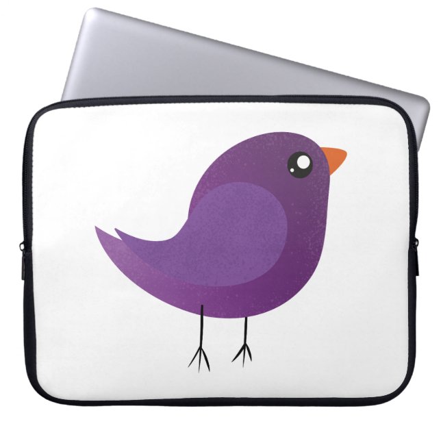 Kids cute birdy  laptop sleeve (Front)