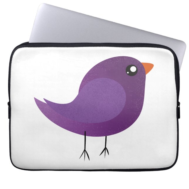 Kids cute birdy  laptop sleeve (Front)