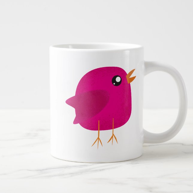 Kids cute birdy     large coffee mug (Right)