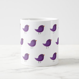 Kids cute birdy large coffee mug
