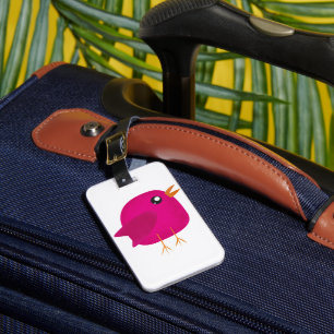Kids cute birdy   luggage tag
