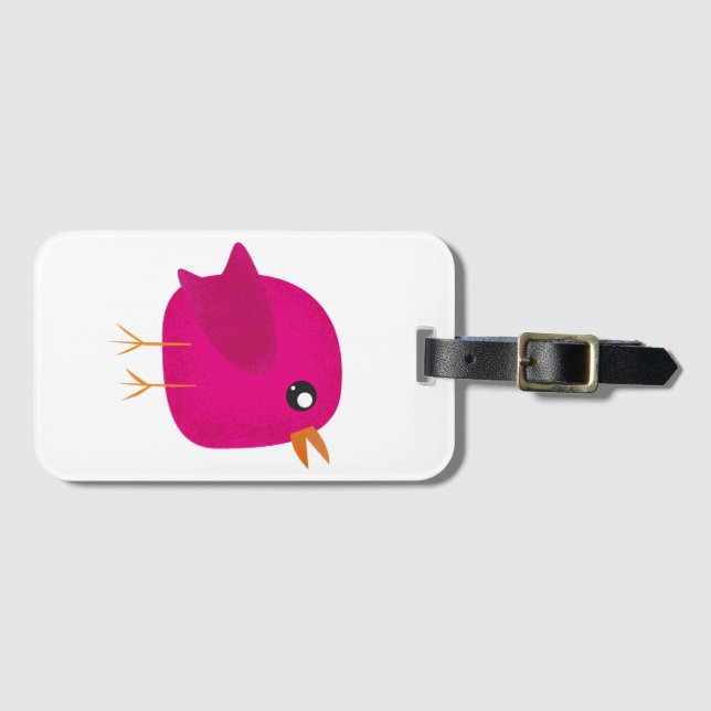 Kids cute birdy  luggage tag (Front Horizontal)