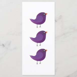 Kids cute birdy menu