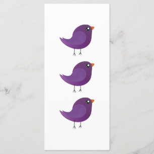 Kids cute birdy menu