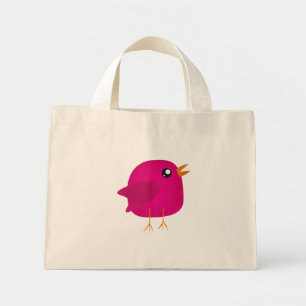 Kids cute birdy mini tote bag