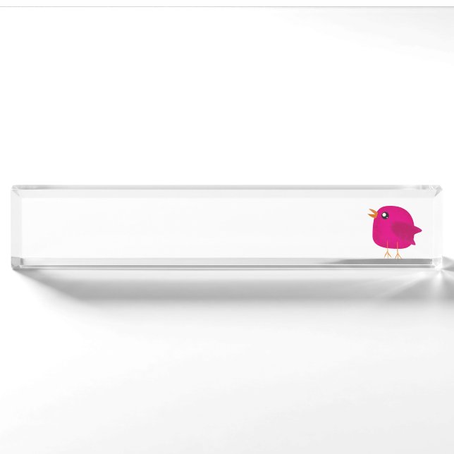 Kids cute birdy    nameplate (Front)
