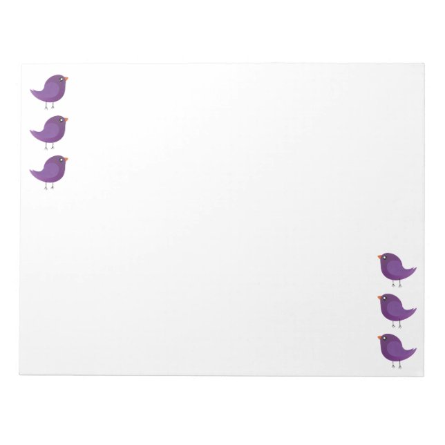 Kids cute birdy  notepad (Front)