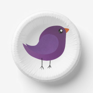 Kids cute birdy paper plate