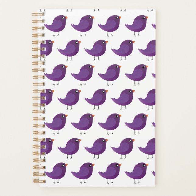 Kids cute birdy  planner (Front)