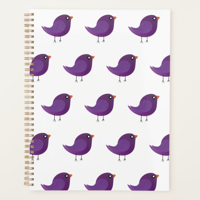 Kids cute birdy  planner (Front)